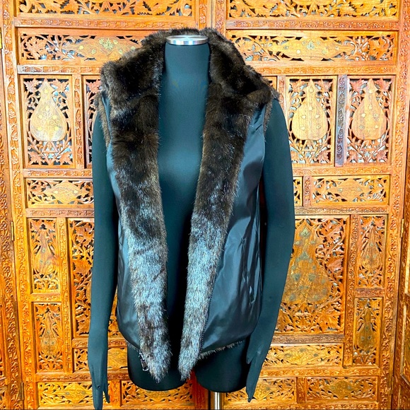 Giacca Gallery Company Reversible Fur Vest - Picture 7 of 12